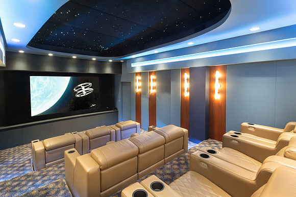 Home theater, Westbury, New York for Diversified Design Associates-Architects