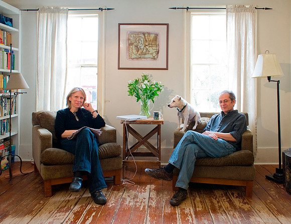 Liza Donnelly and Michael Maslin, cartoonists for The New Yorker