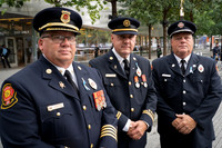 Canadian Firefighters paying their respect during 9/11 Anniversary
